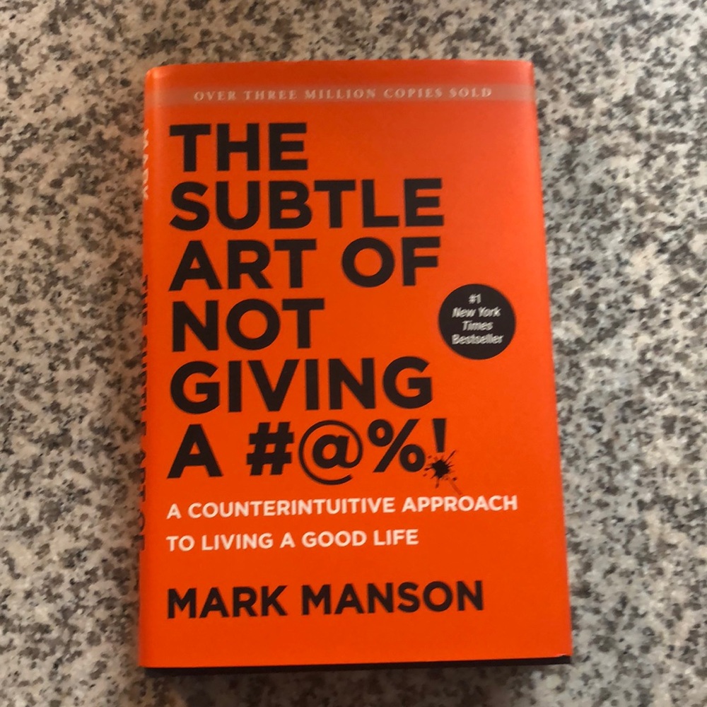 The Subtle Art of Not Giving a #@%! Hardcover Book